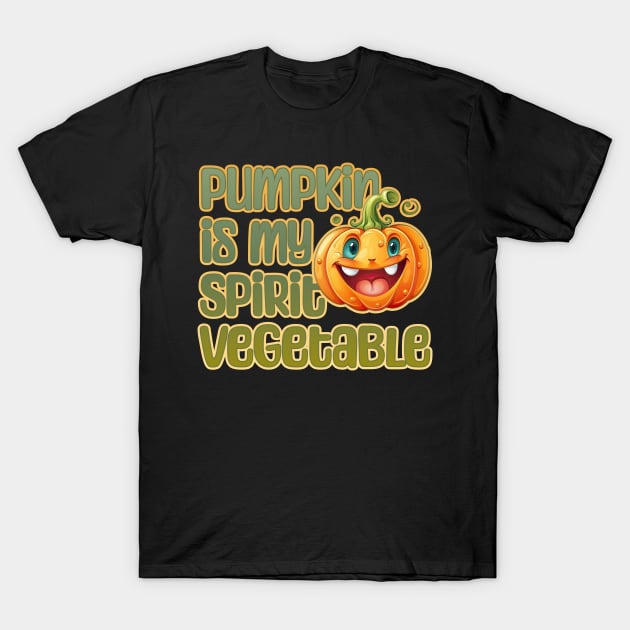 Pumpkin is My Spirit Vegetable T-Shirt by DanielLiamGill